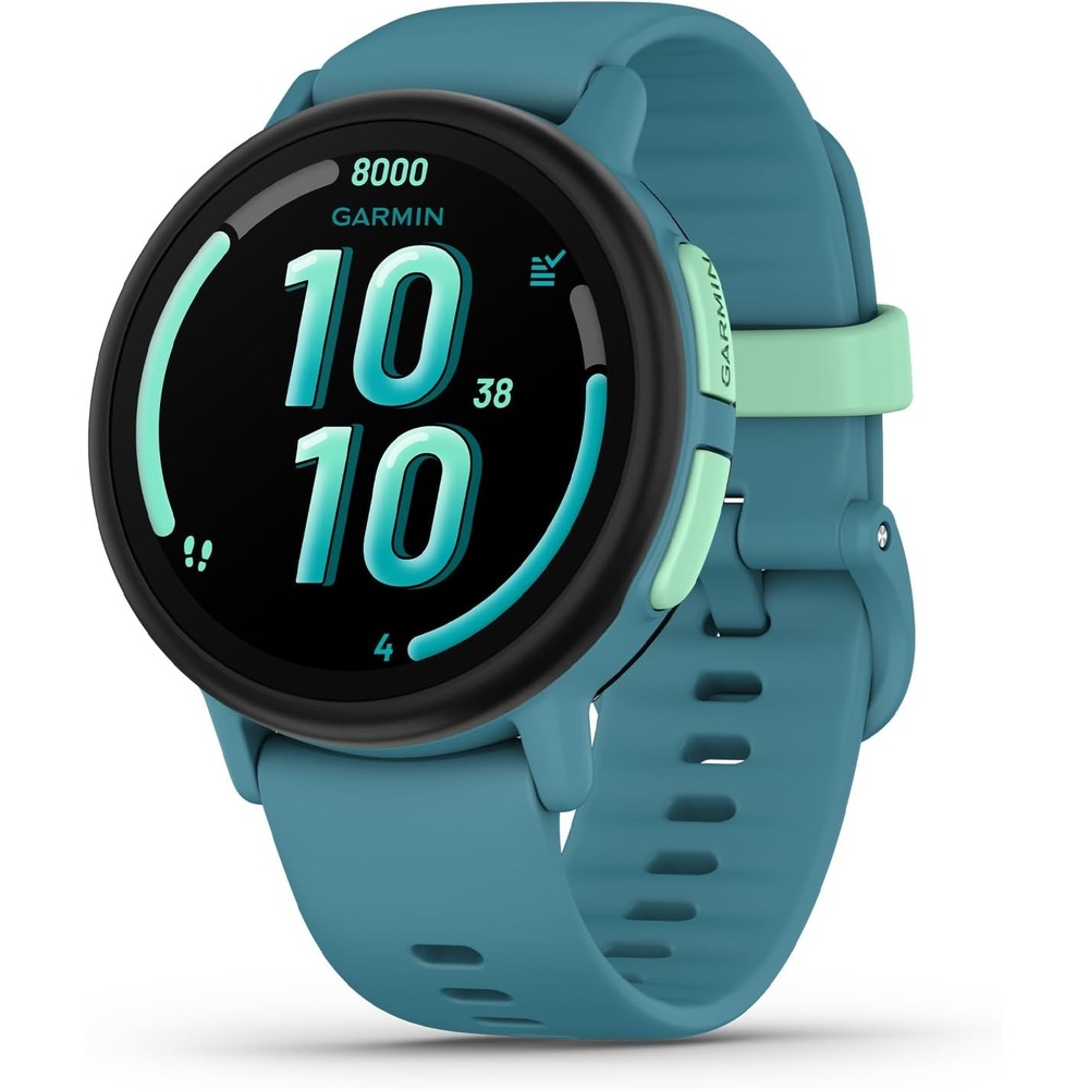 image:imageGarmin Bounce 2 Kids Smartwatch with Calling Messaging and Location Tracking Features Light PurpleTurquoise