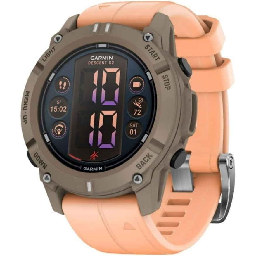 image:imageGarmin Descent G2 WatchStyle Dive Computer Bright AMOLED Display Multiple Dive Modes Health and Wellness Features Black with Black Band WatchStyle Dive Computer 7 Dive Modes Incl Technical and Apnea Up to 10 Days Battery 10 AtmPaloma