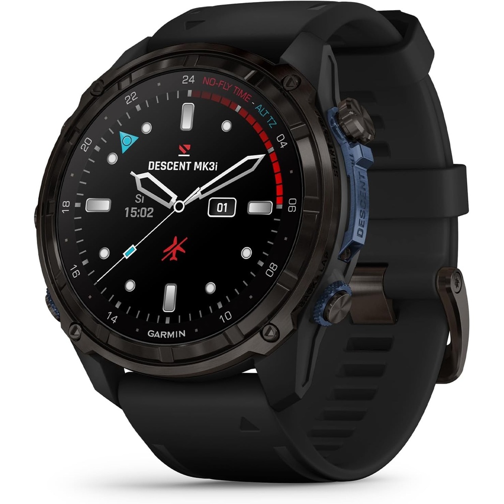 image:imageGarmin Descent Mk3i Dive Computer and Multisport GPS Smartwatch Air Integration French Gray 43mm Bronze Pvd Titanium Case 12 Amoled with Sapphire Lens 200m DiveRated Subwave Air IntegrationBlack