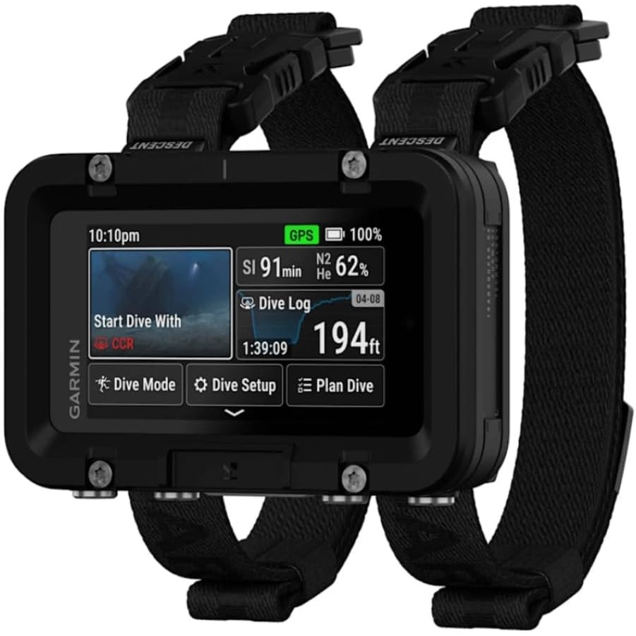 image:imageGarmin Descent X50i Premium Dive Computer 3 Touchscreen Display 20 ATM DiveRated with Leakproof Buttons 3 Color Touchscreen 20 Atm Dive Rating Sapphire Lens Leakproof Metal Buttons Builtin Backup Dive Light