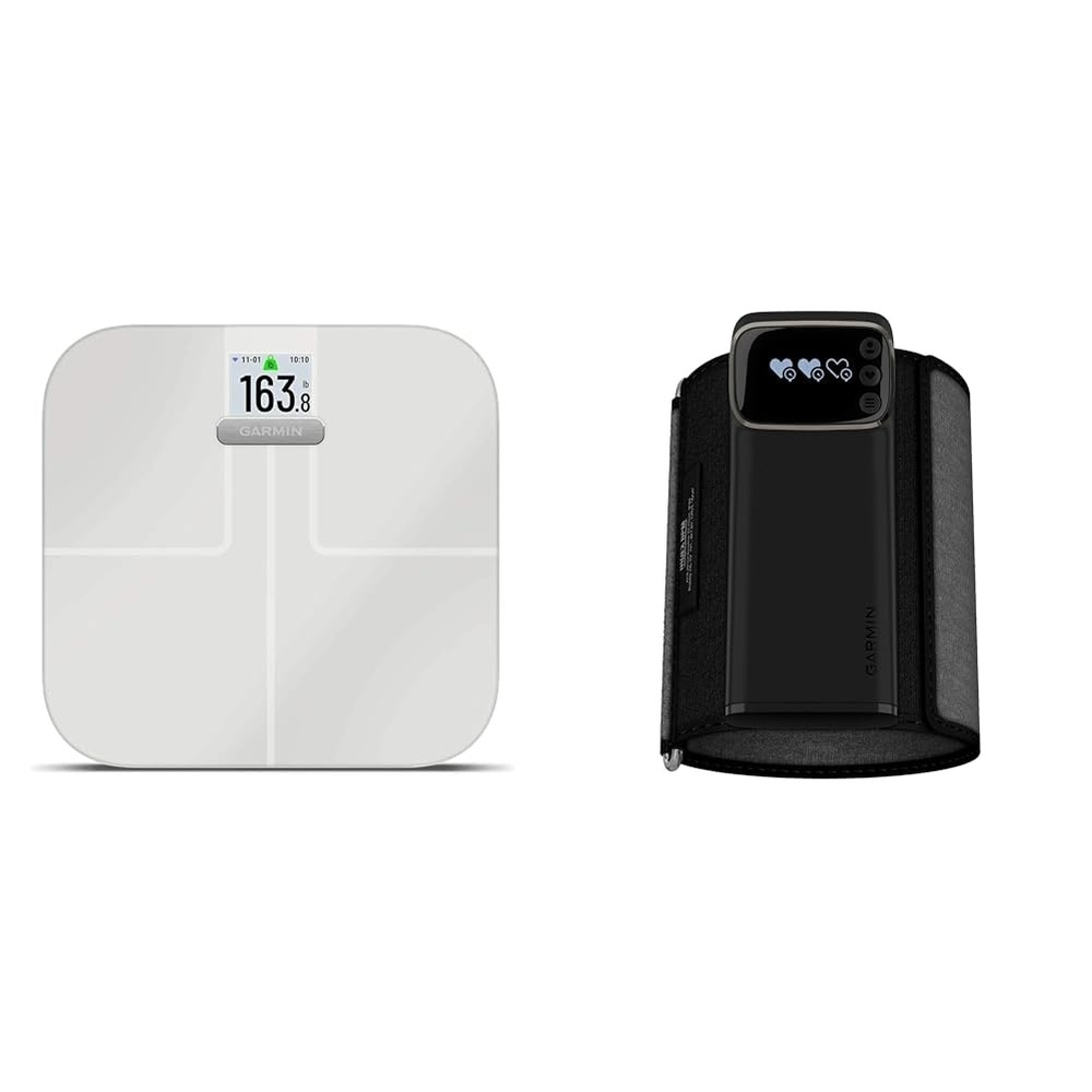 image:imageGarmin Index S2 Smart Scale with Wireless Connectivity Measure Body Fat Muscle Bone Mass Body Water and More Black 0100229402Smart ScaleSmart Blood Pressure Monitor