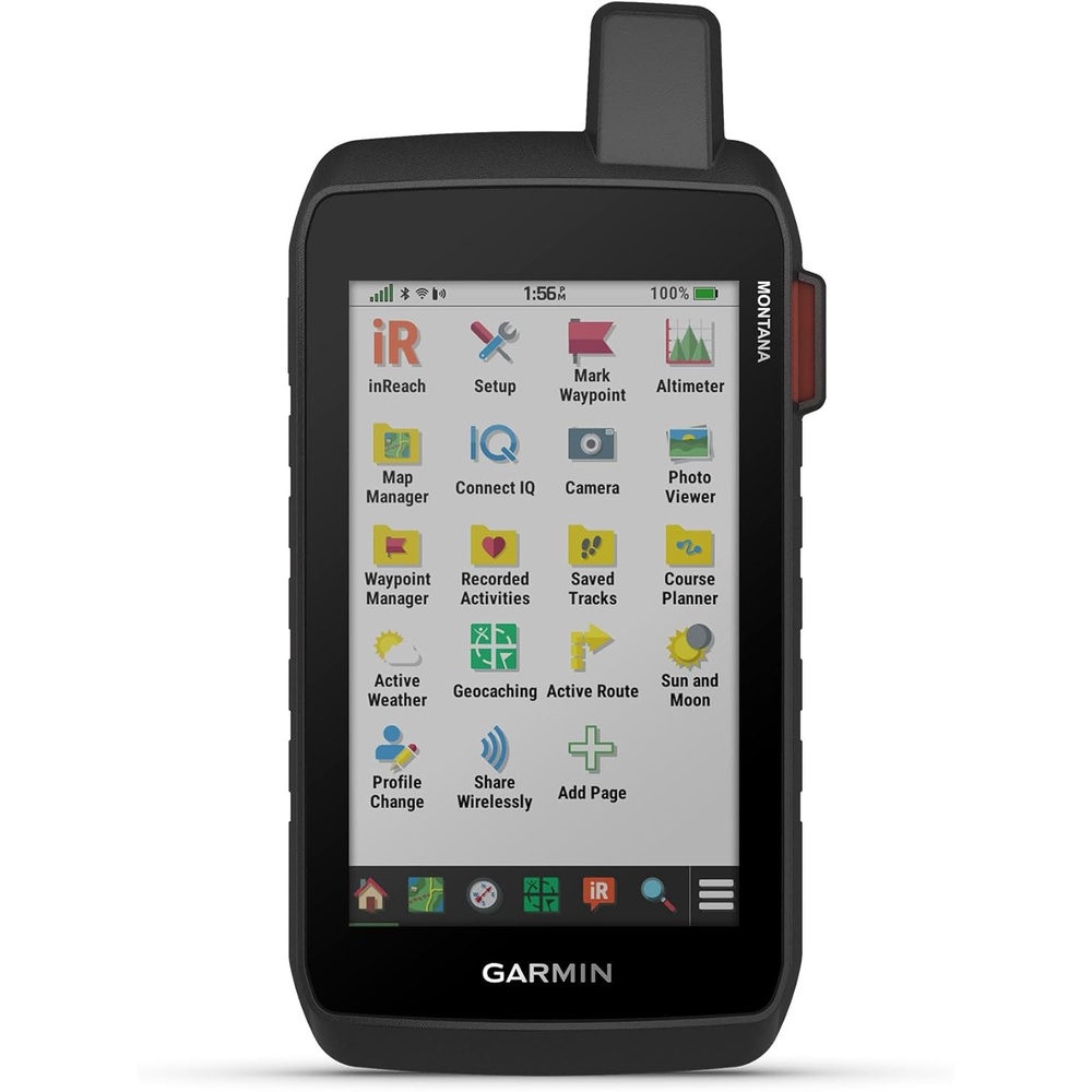 image:imageGarmin Montana 710i Rugged GPS Handheld Navigator with Builtin inReach Technology for SOS and 2way Texts in Remote Areas 5 Touchscreen Satellite Imagery and Maps for Routing on Roads or TrailsMontana 760i