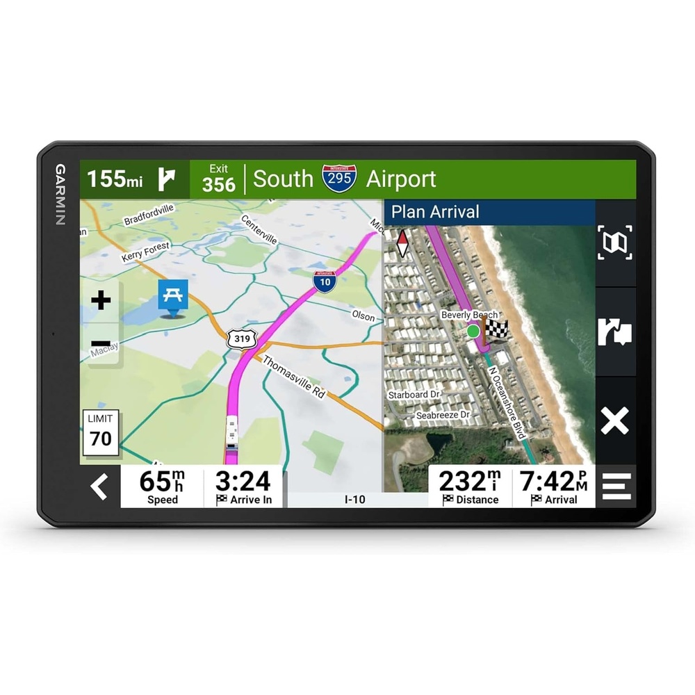 image:imageGarmin RV 795 Large EasytoRead 7 GPS RV Navigator Custom Routing HighResolution Birdseye Satellite Imagery Directory of Parks and Services Access Live Traffic and Weather 7 Touchscreen Custom Rv Routing Birdseye Imagery Preloaded Campgrounds Live Traffic and Weather10 without Dash Cam