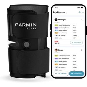 Garmin® Blaze™ Equine Wellness System, Easy-to-Use Tail Wrap and Sensor, Health & Wellness Insights