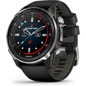 Garmin Descent™ Mk3i, Dive Computer and Multisport GPS Smartwatch, Air Integration, French Gray | 43mm Bronze Pvd Titanium Case, 1.2 Amoled with Sapphire Lens, 200m Dive-Rated, Subwave Air Integration(Black/Pebble Gray)