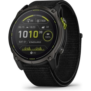 Garmin Enduro™ 3 – 51 mm, Solar, Sapphire, Ultraperformance GPS Smartwatch, Extreme Battery Life, Detailed Mapping, Built-in LED Flashlight, Carbon Gray DLC Titanium with Black UltraFit Nylon Strap | Verified Features: 51 Mm Power Sapphire Lens, Carbon Gray Dlc Titanium Bezel, Built-in LED Flashlight, Ultrafit Nylon Strap