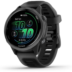 Garmin® Forerunner® 570, 42mm, Advanced GPS Running and Triathlon Smartwatch, AMOLED Display, Training and Recovery Features, Slate Gray Aluminum with Translucent Black/Black Band | 1.2 Amoled, Multi-Gnss GPS with Satiq, Training, Recovery and Multisport and Triathlon Support, Slate Gray Aluminum Case(Slate with Black Band)