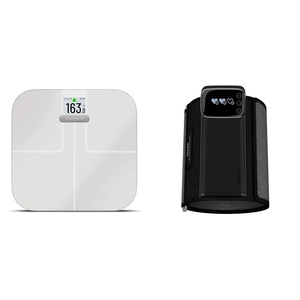Garmin Index S2, Smart Scale with Wireless Connectivity, Measure Body Fat, Muscle, Bone Mass, Body Water% and More, Black (010-02294-02)(Smart Scale+Smart Blood Pressure Monitor)