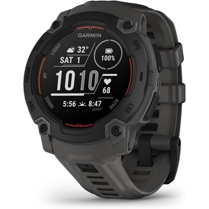 Garmin Instinct® 3 45mm, AMOLED Display, Rugged Outdoor GPS Smartwatch, Metal-Reinforced Bezel, Built-in Flashlight, Up to 18 Days of Battery Life, Black | 45mm Amoled 1.2 Display, Metal-Reinforced Bezel, Built-in Flashlight, Up to 18 Days Battery, Multi-Band GPS, 10 Atm(E – Charcoal)