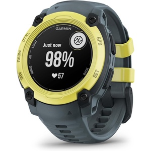 Garmin Instinct® 3 45mm, AMOLED Display, Rugged Outdoor GPS Smartwatch, Metal-Reinforced Bezel, Built-in Flashlight, Up to 18 Days of Battery Life, Black | 45mm Amoled 1.2 Display, Metal-Reinforced Bezel, Built-in Flashlight, Up to 18 Days Battery, Multi-Band GPS, 10 Atm(Electric Lime/Twilight)