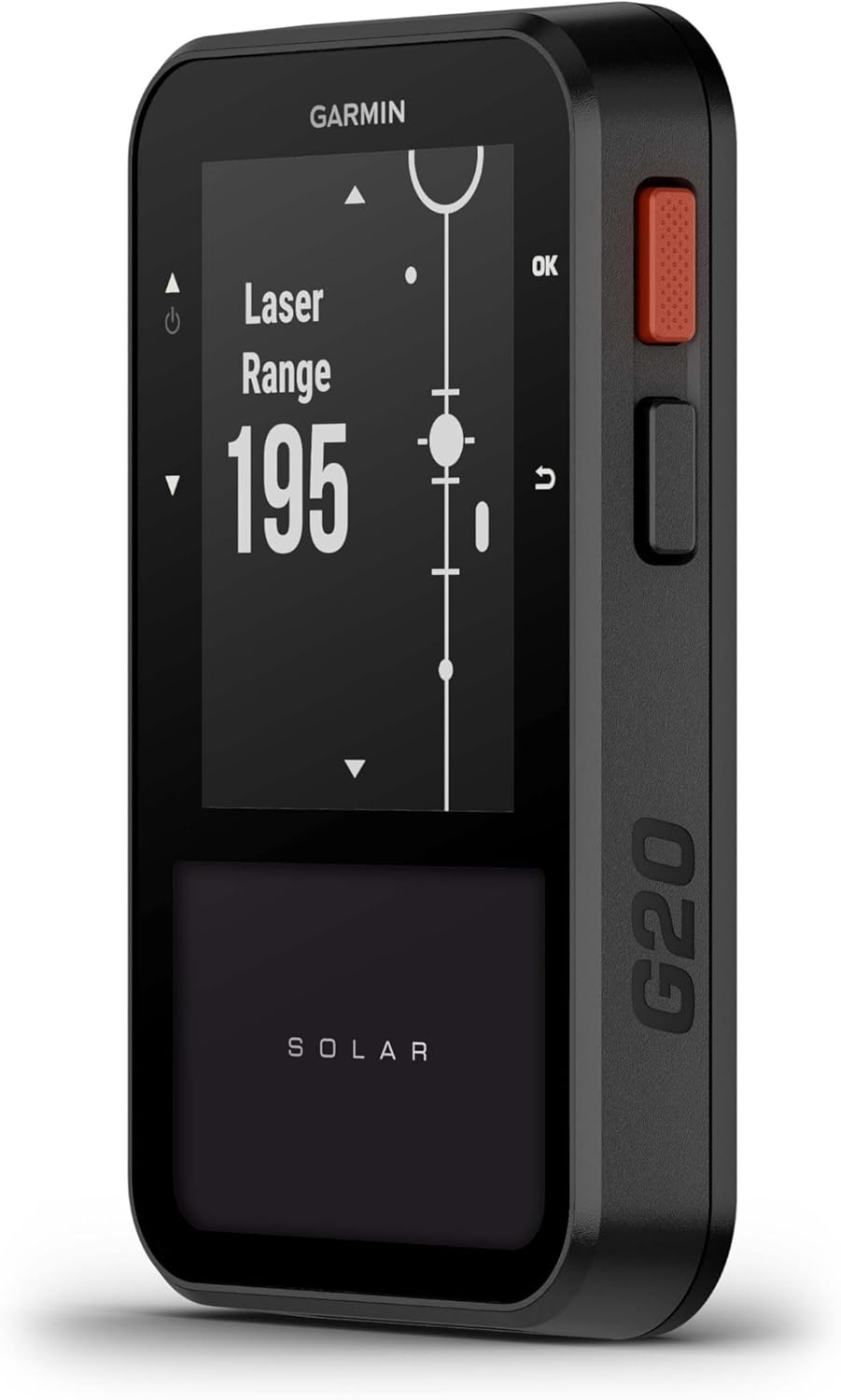 image:imageGarmin Approach G20 Solar GPS Golf Handheld with Solar Charging SunlightReadable High Resolution Display Builtin Magnet to Mount On Your Cart Big Numbers for Easy Reading