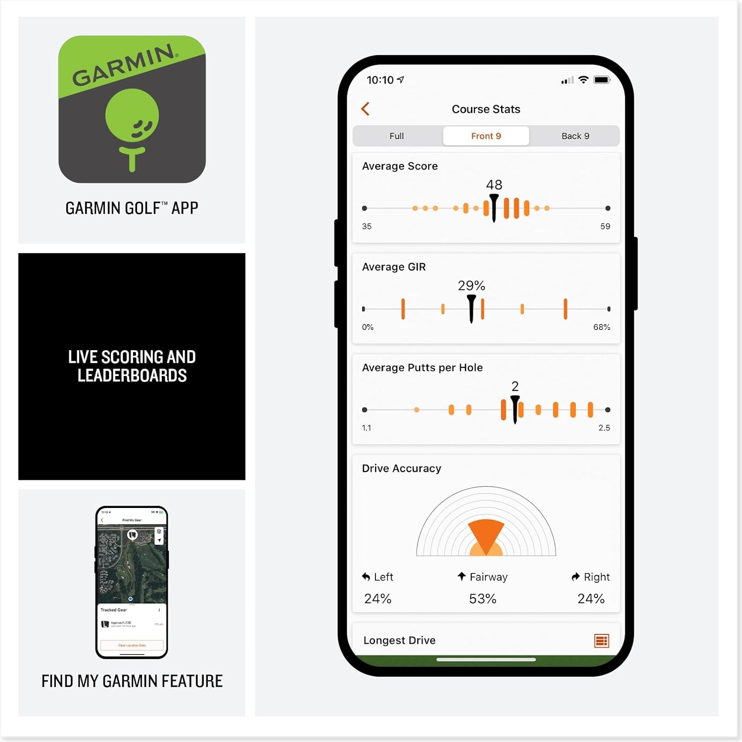 image:imageGarmin Approach G82 Portable Golf Launch Monitor Premium GPS Handheld Large Color Touchscreen  5Inch Color Touchscreen Builtin Radar Launch Monitor 43 000 Plus Preloaded Courses Up to 25 Hr GPS Battery IPX7