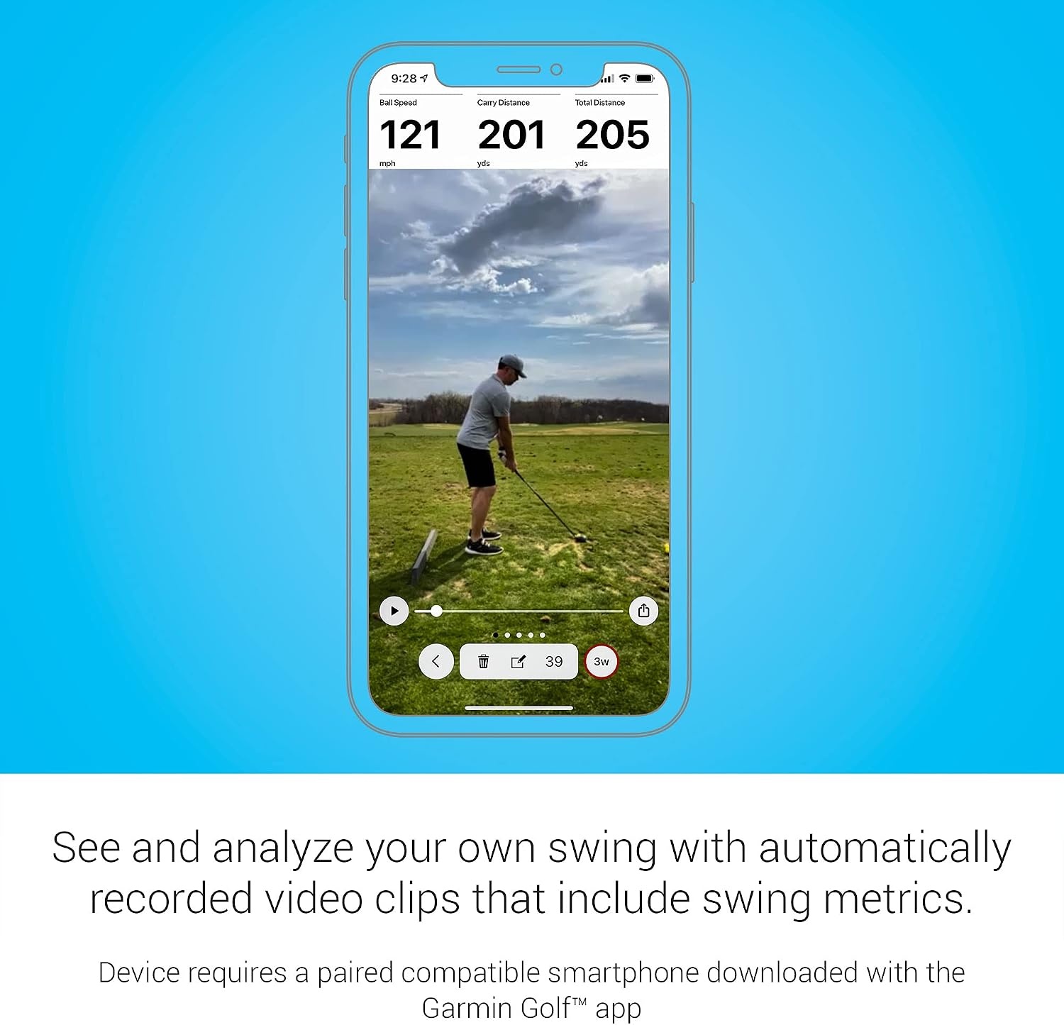 image:imageGarmin Approach R10 Portable Golf Launch Monitor Take Your Game Home Indoors or to The Driving Range Up to 10 Hours Battery Life 0100235600 Portable Radar Golf Launch Monitor Pairs with Garmin Golf App Up to 10 Hr Battery Includes Tripod Phone Mount CaseGolf Launch Monitor