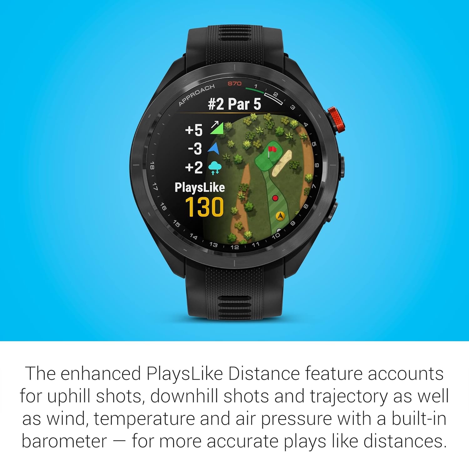 image:imageGarmin Approach S70 47mm Premium GPS Golf Watch BlackBlack