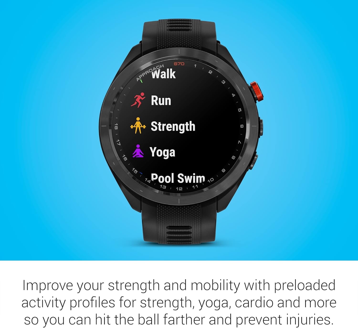 image:imageGarmin Approach S70 47mm Premium GPS Golf Watch BlackBlack