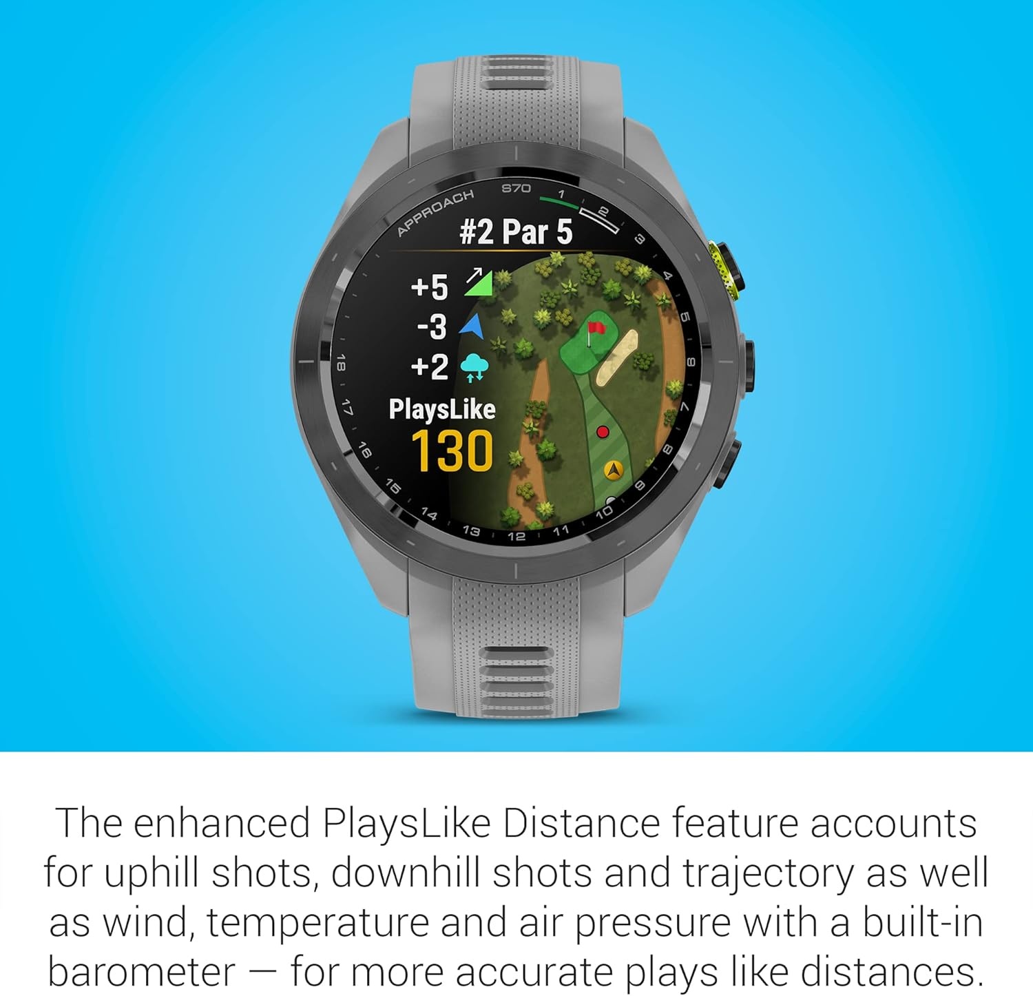 image:imageGarmin Approach S70 47mm Premium GPS Golf Watch BlackPowder Gray