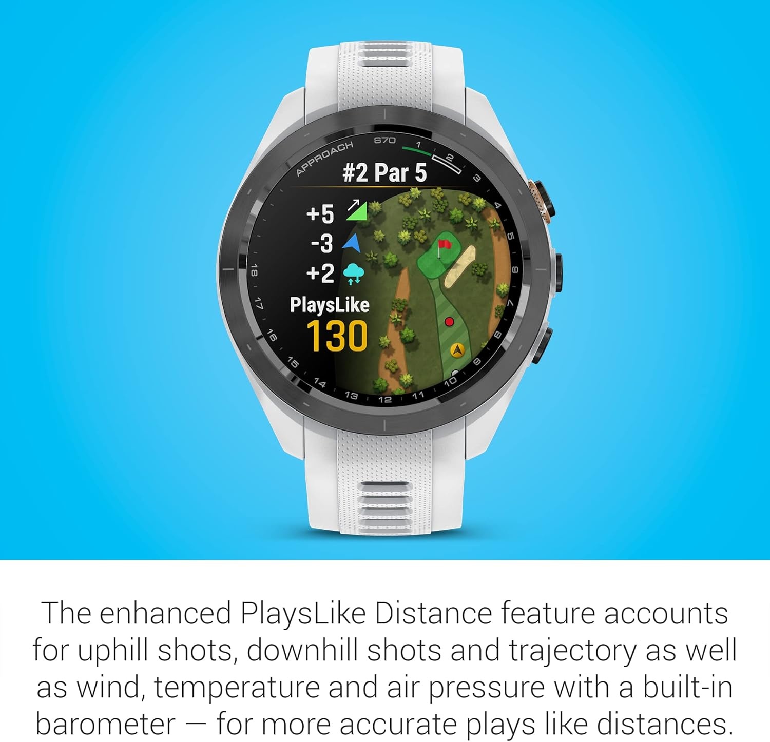 image:imageGarmin Approach S70 47mm Premium GPS Golf Watch BlackWhite