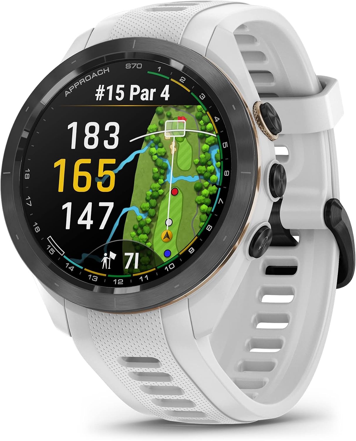 image:imageGarmin Approach S70 47mm Premium GPS Golf Watch BlackWhite