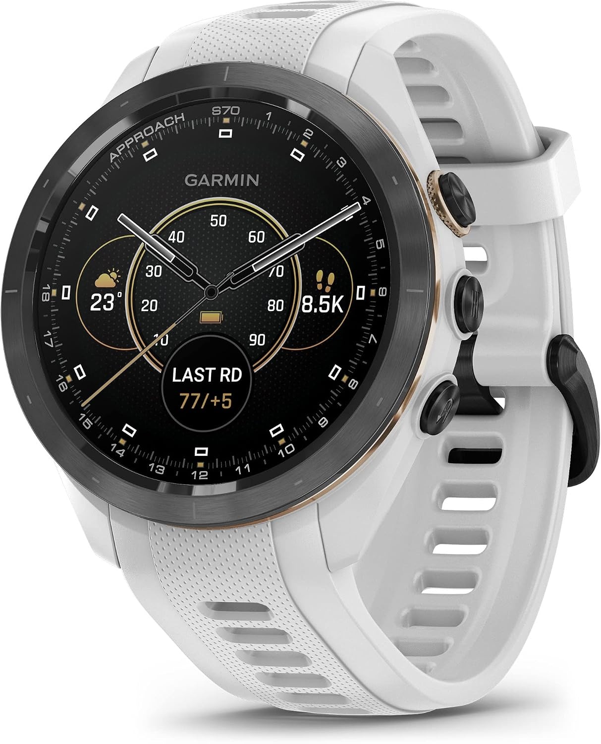 image:imageGarmin Approach S70 47mm Premium GPS Golf Watch BlackWhite