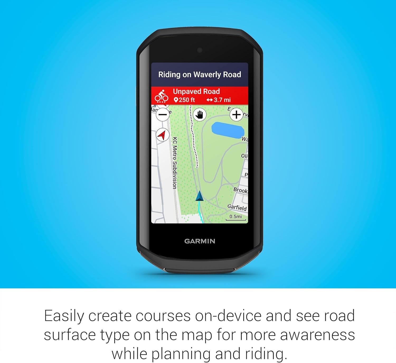 image:imageGarmin Edge 1050 Premium Cycling Computer Vivid Color Touchscreen Display Builtin Speaker Advanced Training and Group Ride Features Road Hazard Alerts 35 Vivid Touchscreen RoadHazard Alerts Up to 20h Battery Bluetooth and Ant Plus and WIFICycling Computer
