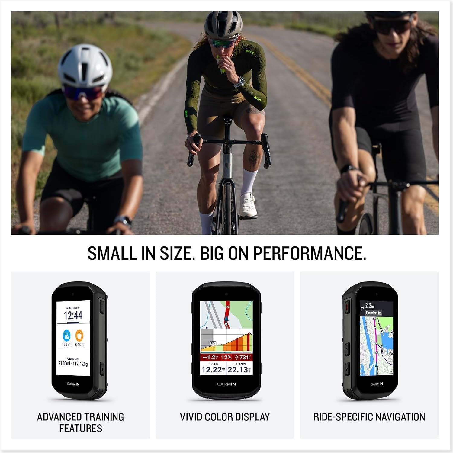 image:imageGarmin Edge 550 Compact GPS Cycling Computer Vivid Color Display BikeSpecific Mapping Advanced Training and Performance Insights 27in Vivid Color Display Button Controls BikeSpecific Maps and Trailforks Cycling Dynamics Climbpro