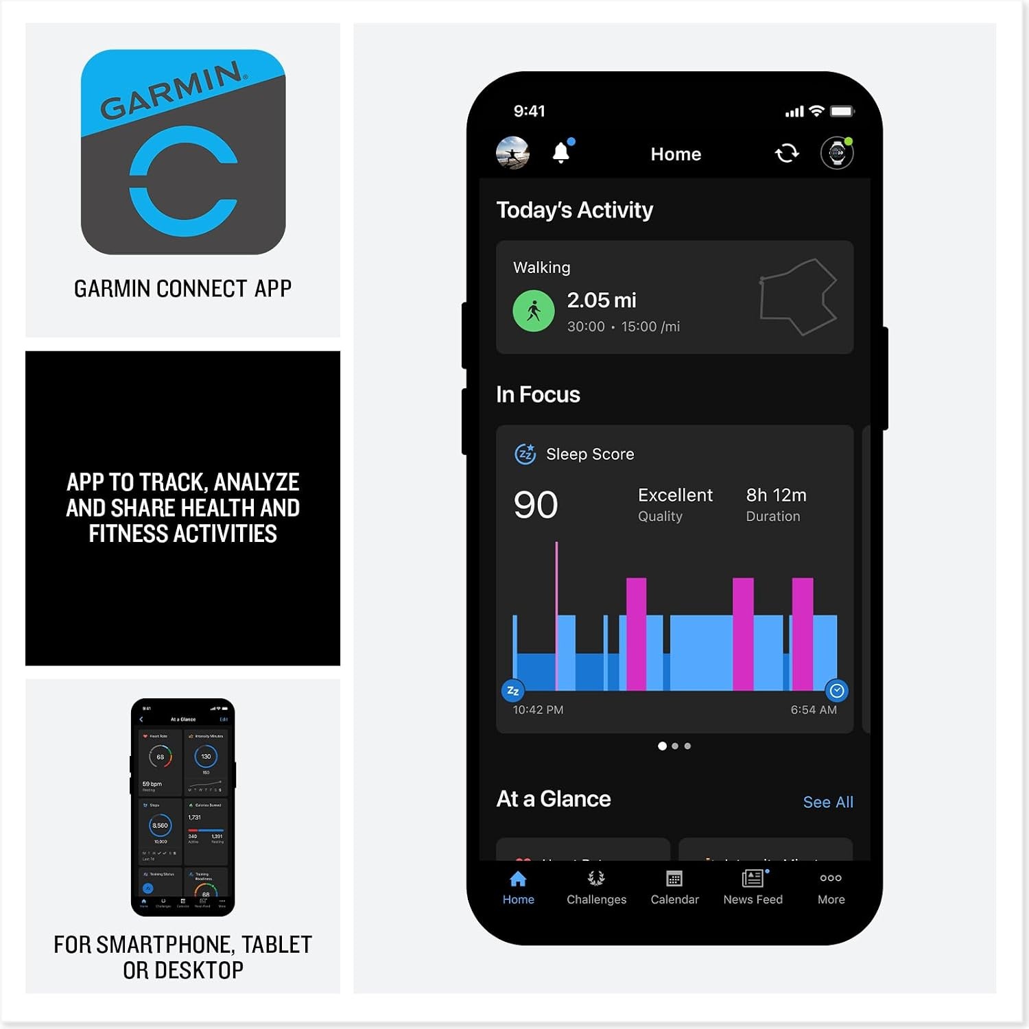 image:imageGarmin Forerunner 170 Music GPS Running Smartwatch Advanced Training Metrics and Recovery Insights Plus Music Storage Black with BlackAmp Yellow BandTidal Blue