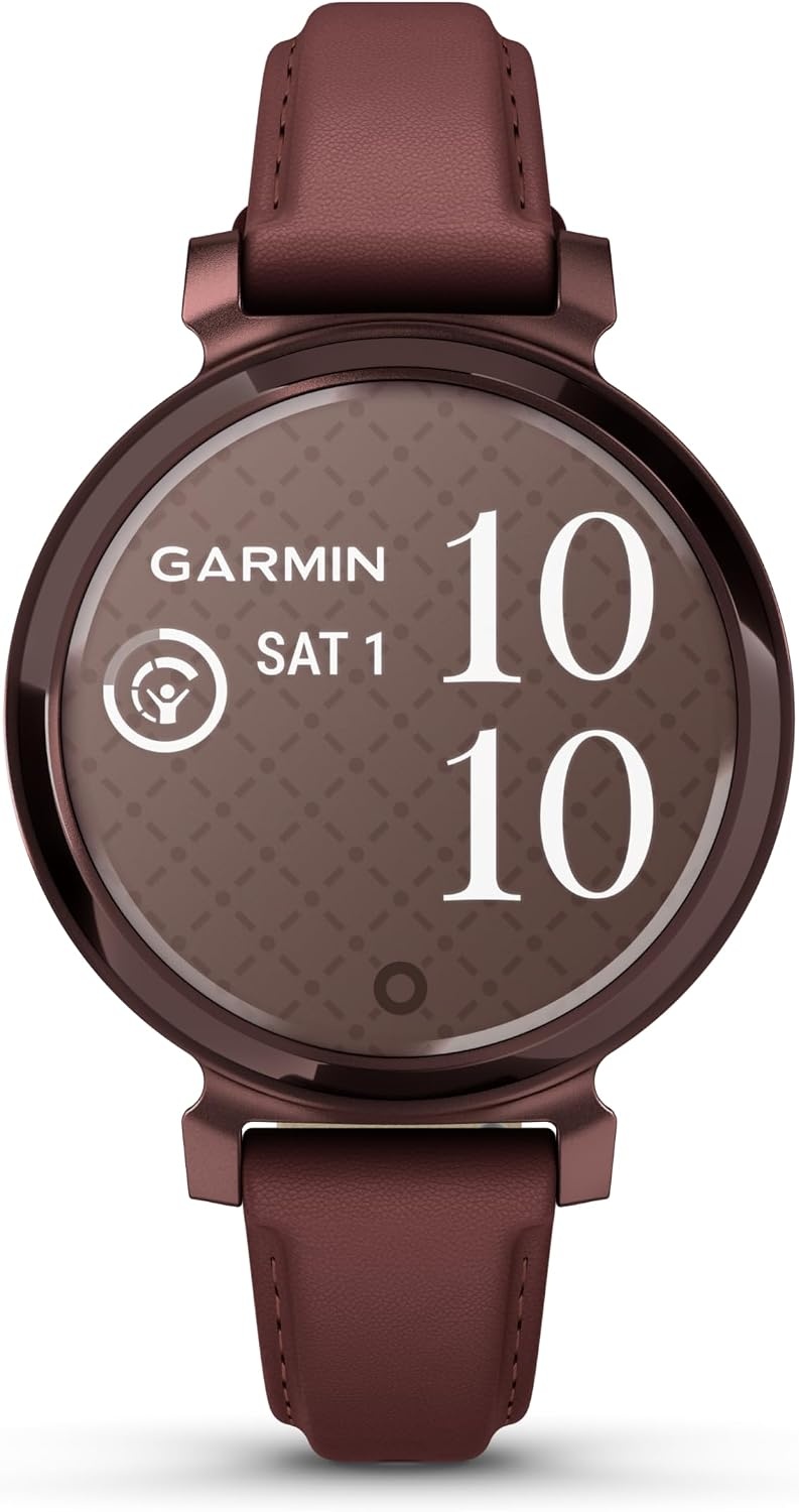 image:imageGarmin Lily 2 Small and Stylish Smartwatch Hidden Display Patterned Lens Up to 5 Days Battery Life CoconutMulberry