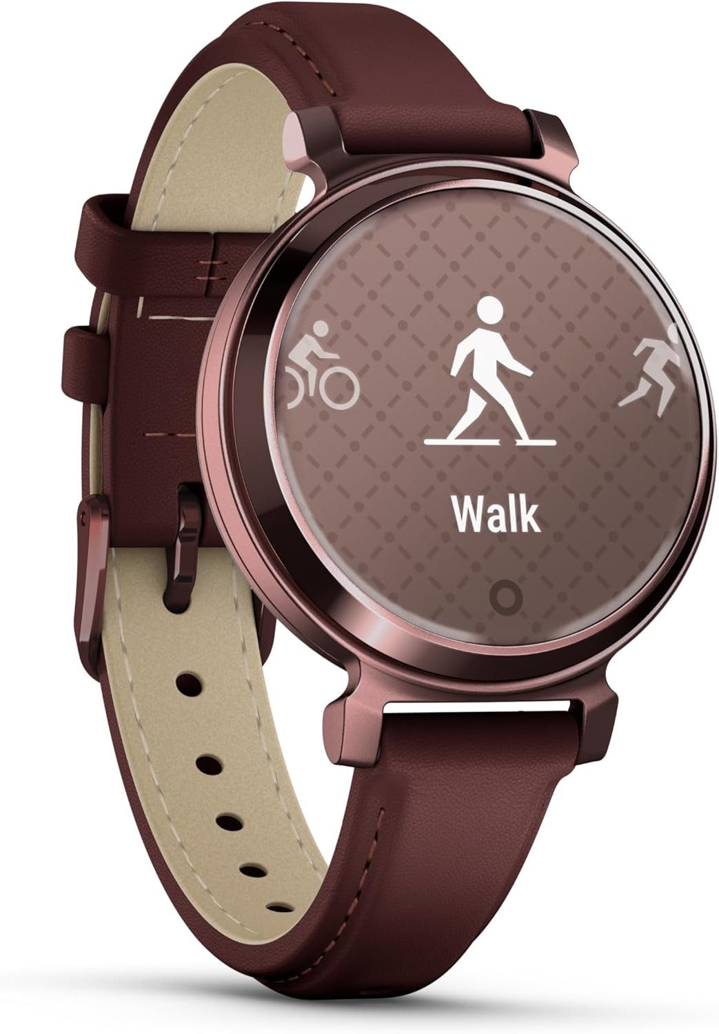 image:imageGarmin Lily 2 Small and Stylish Smartwatch Hidden Display Patterned Lens Up to 5 Days Battery Life CoconutMulberry