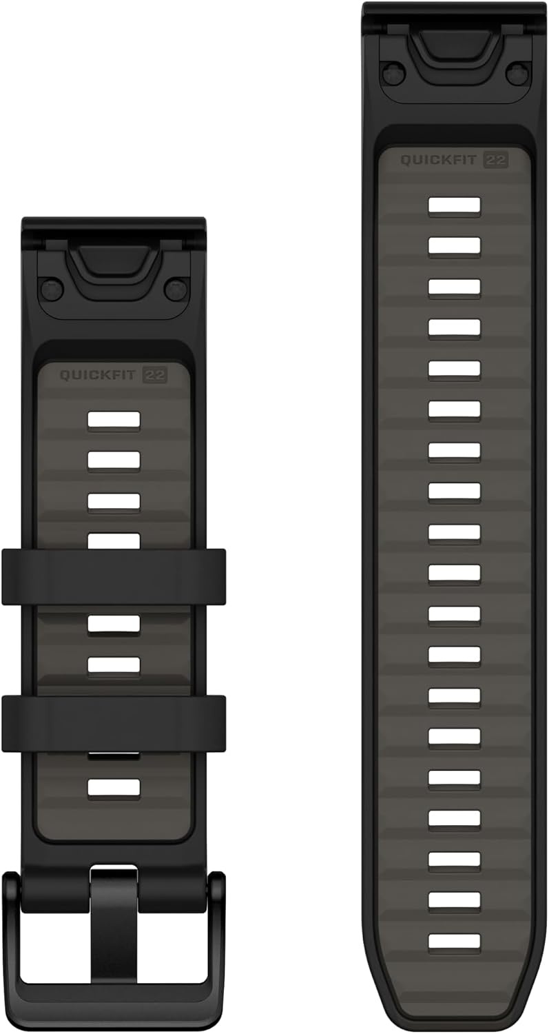 image:imageGarmin QuickFit 20mm BlackPebble Gray Silicone BandBlackPebble Gry