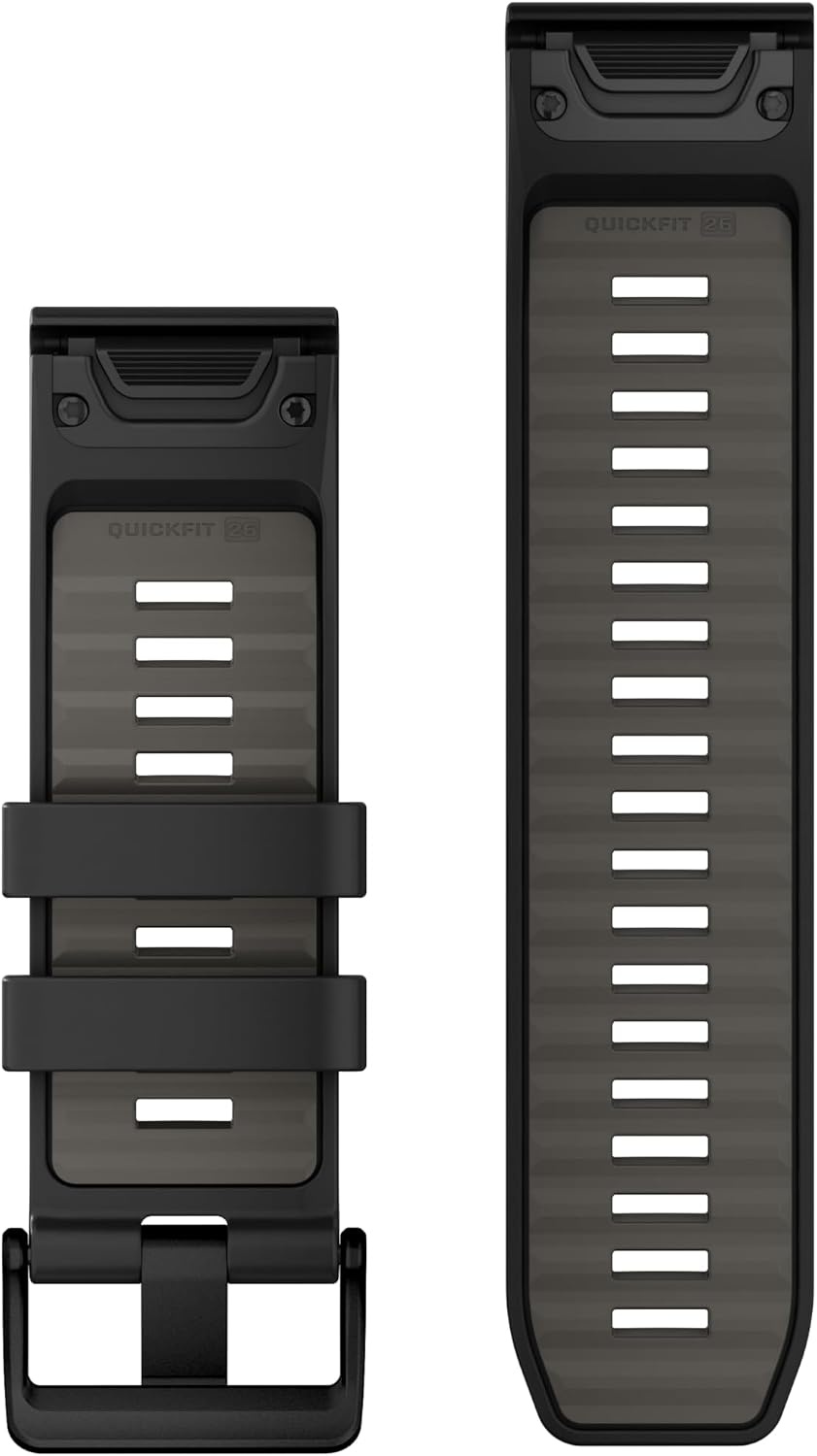 image:imageGarmin QuickFit 20mm BlackPebble Gray Silicone BandBlackPebble Gry