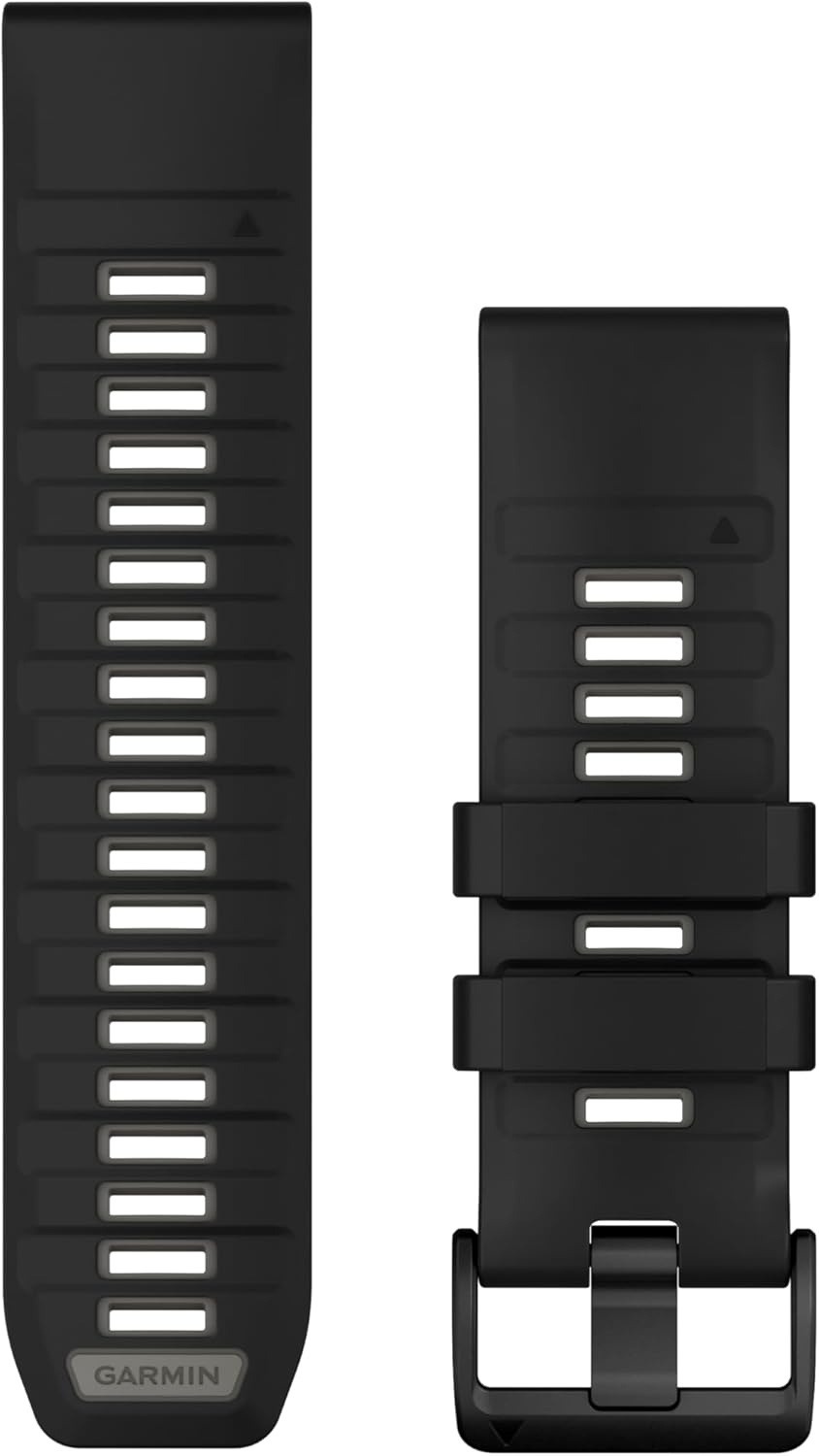 image:imageGarmin QuickFit 20mm BlackPebble Gray Silicone BandBlackPebble Gry
