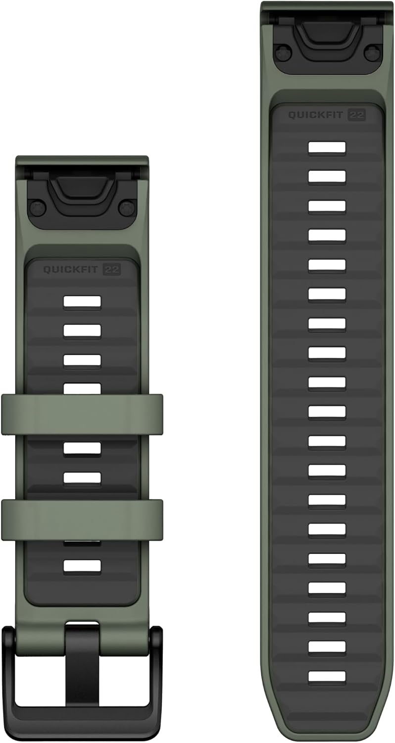 image:imageGarmin QuickFit 20mm BlackPebble Gray Silicone BandWillowGraphite