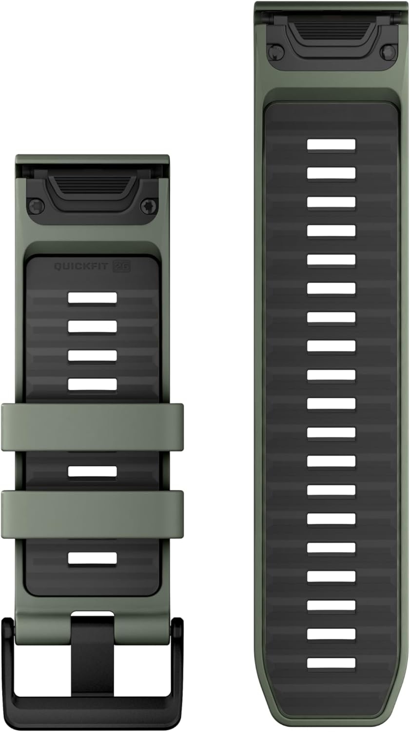 image:imageGarmin QuickFit 20mm BlackPebble Gray Silicone BandWillowGraphite