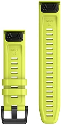 image:imageGarmin QuickFit 22 Watch Band Ember Orange SiliconeAmp Yellow Silicone