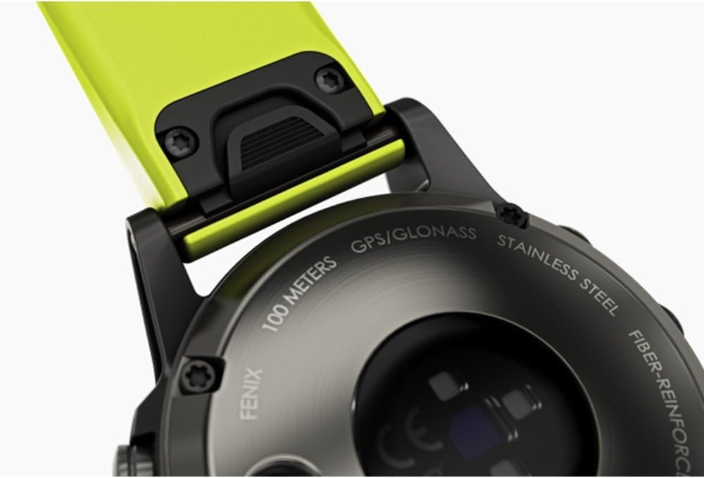 image:imageGarmin QuickFit 22 Watch Band Ember Orange SiliconeAmp Yellow Silicone
