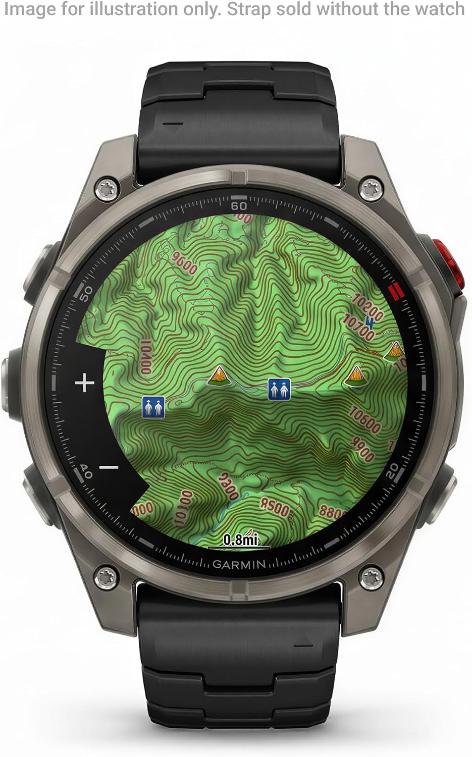 image:imageGarmin QuickFit 22 Watch Band Ember Orange SiliconeCarbon Gray
