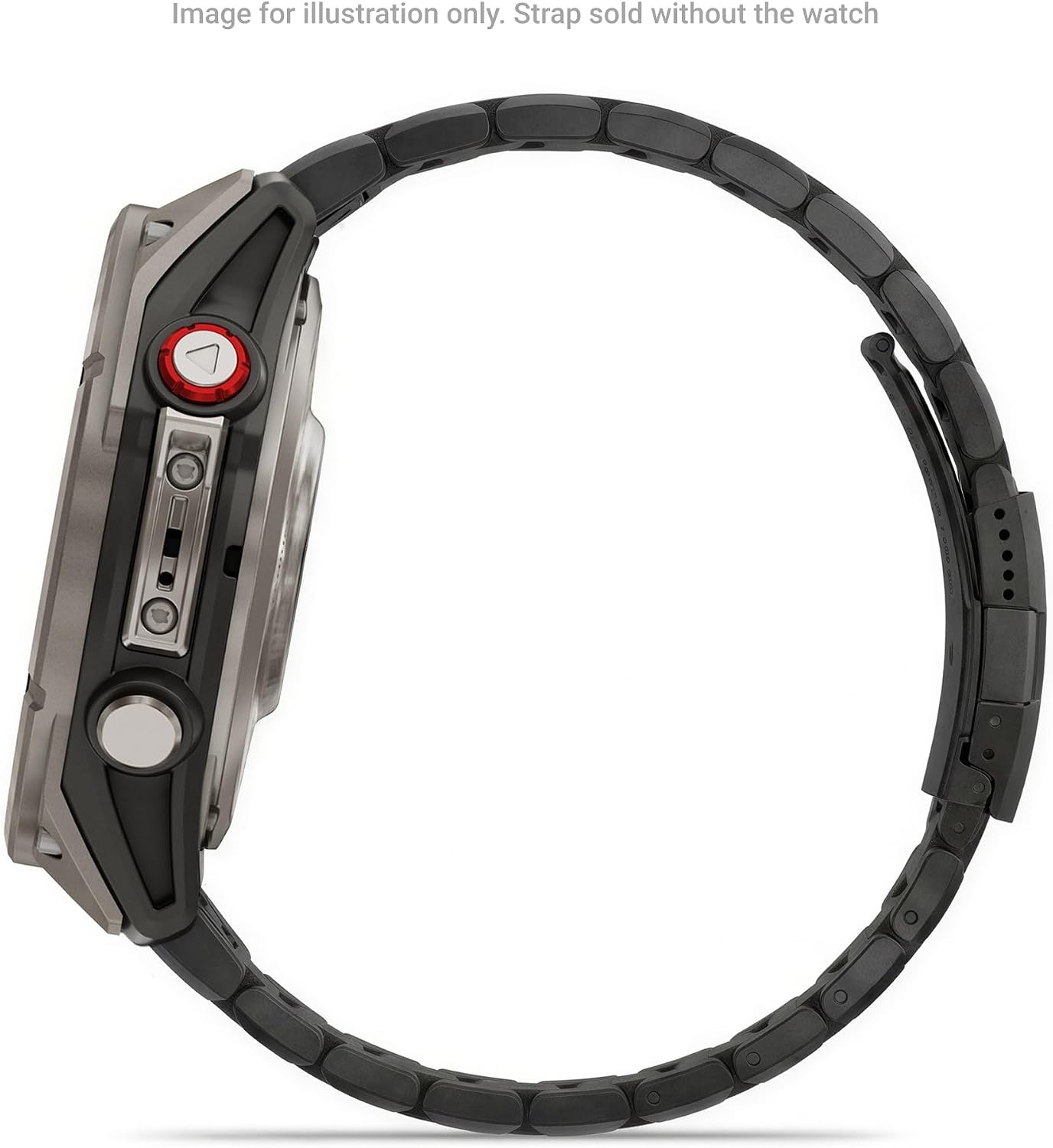 image:imageGarmin QuickFit 22 Watch Band Ember Orange SiliconeCarbon Gray