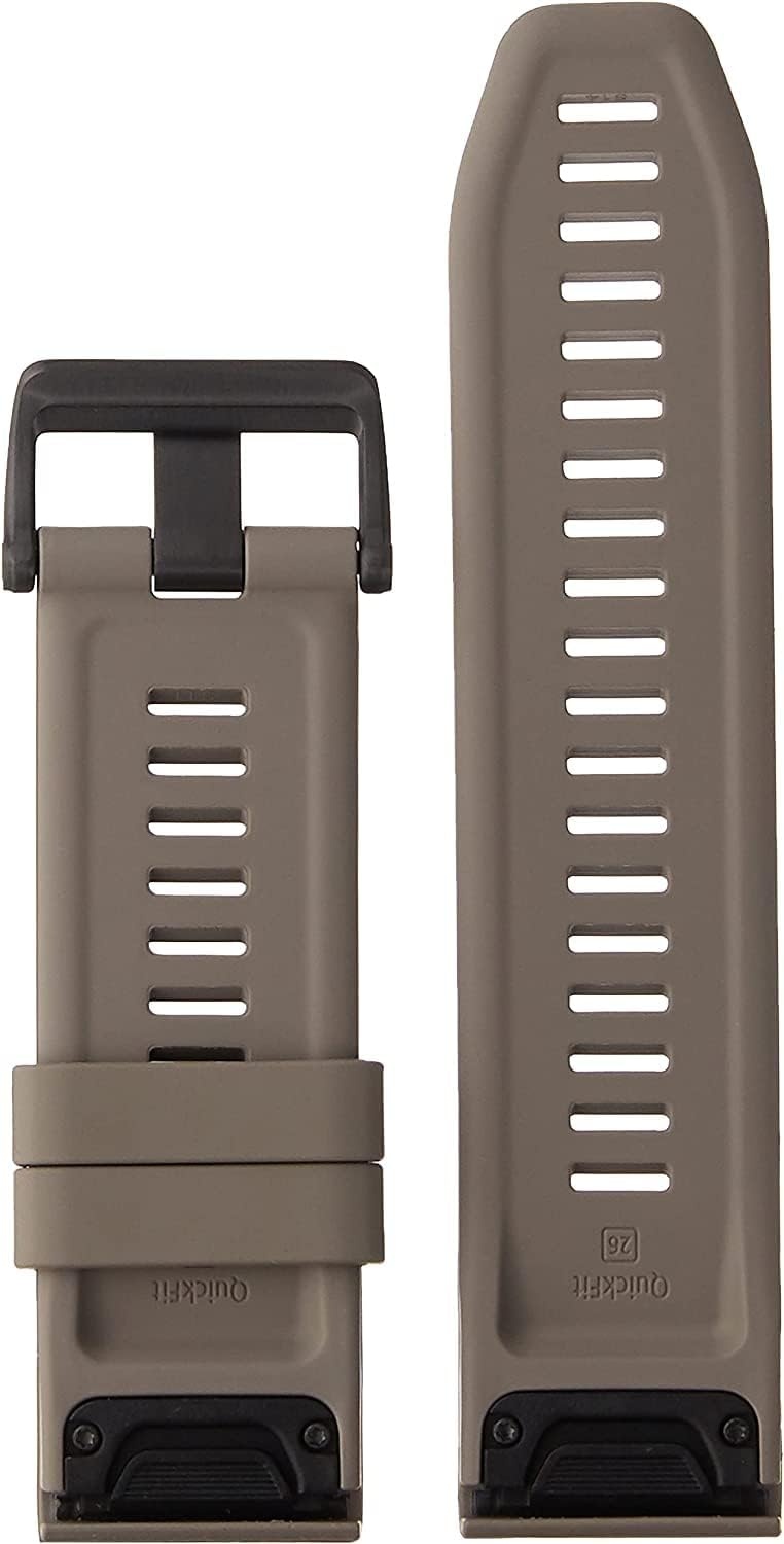 image:imageGarmin QuickFit 22 Watch Band Ember Orange SiliconeDark Sandstone Silicone