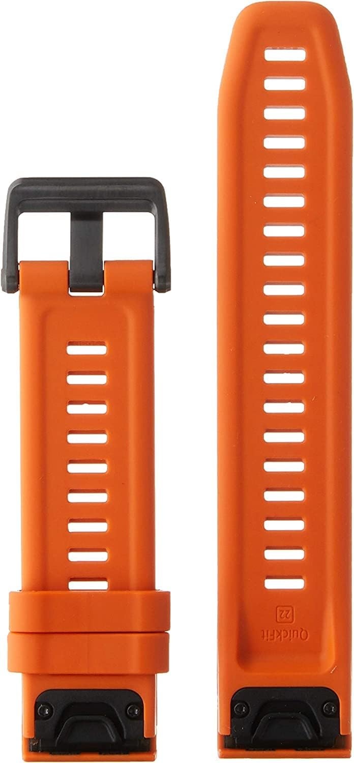 image:imageGarmin QuickFit 22 Watch Band Ember Orange SiliconeEmber Orange Silicone