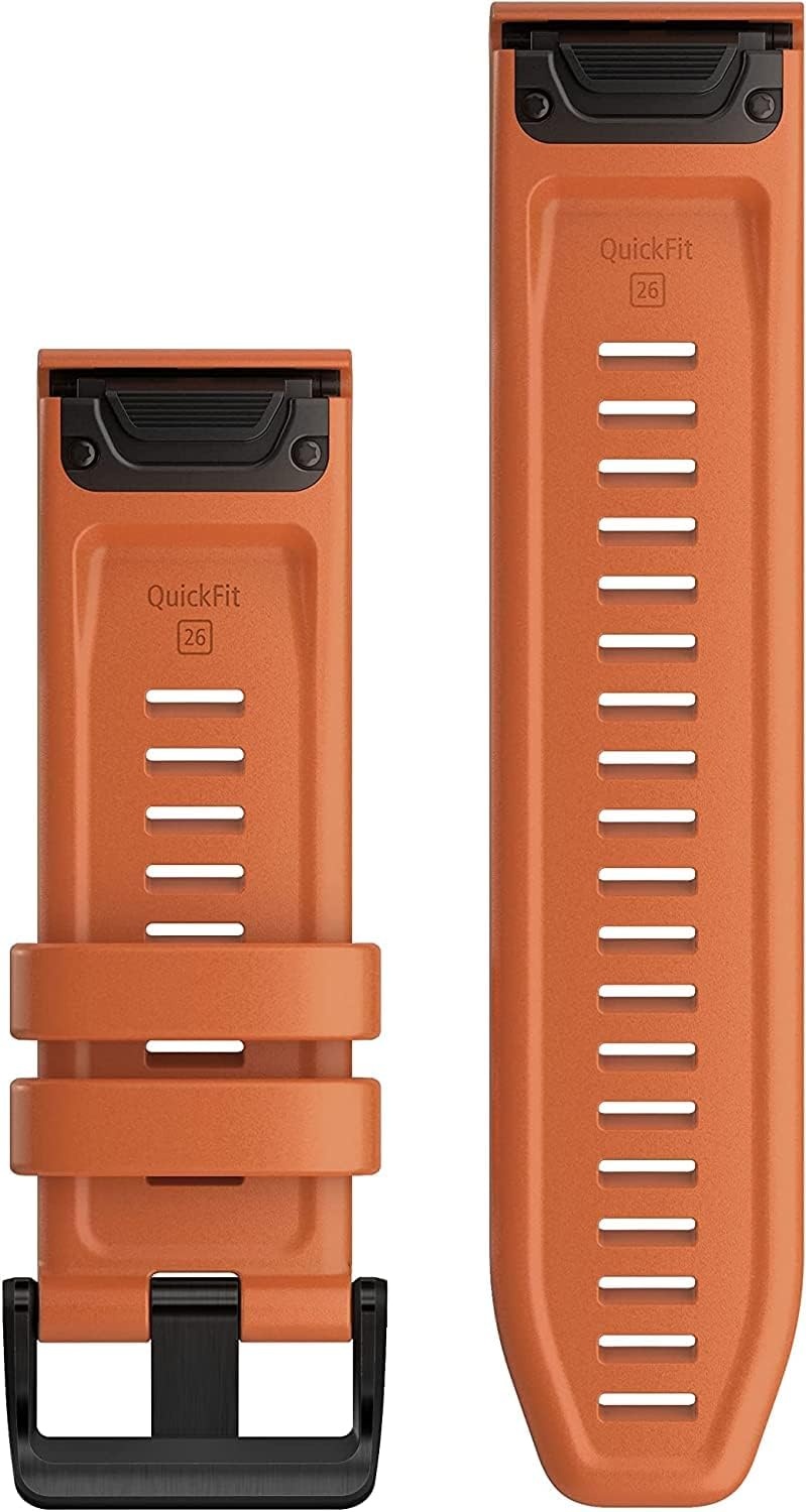 image:imageGarmin QuickFit 22 Watch Band Ember Orange SiliconeEmber Orange Silicone