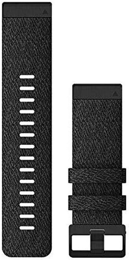 image:imageGarmin QuickFit 22 Watch Band Ember Orange SiliconeHeathered Black Nylon