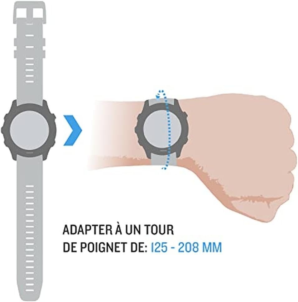 image:imageGarmin QuickFit 22 Watch Band Ember Orange SiliconeHeathered Red Nylon