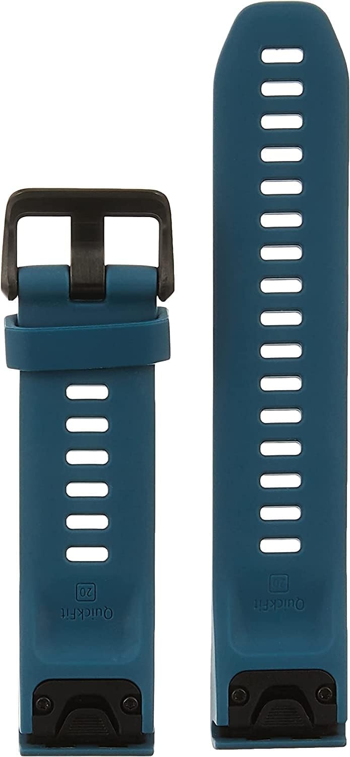 image:imageGarmin QuickFit 22 Watch Band Ember Orange SiliconeLakeside Blue Silicone
