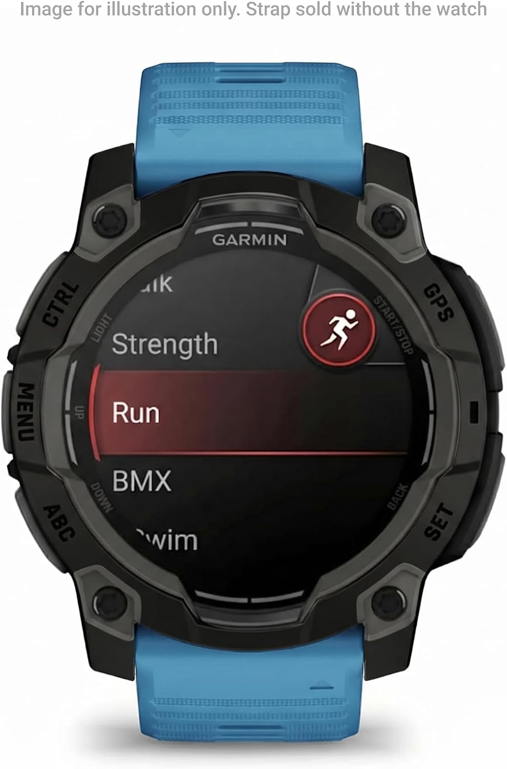image:imageGarmin QuickFit 22 Watch Band Ember Orange SiliconeLakeside Blue Silicone