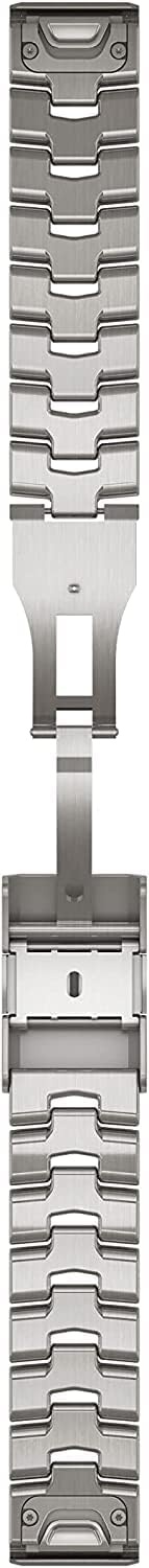 image:imageGarmin QuickFit 22 Watch Band Ember Orange SiliconeVented Titanium Bracelet
