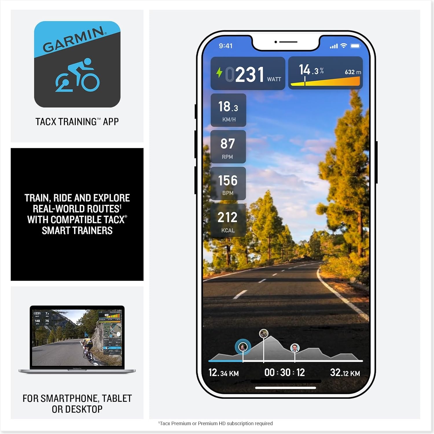 image:imageGarmin TacX Alpine Gradient Simulator for Indoor Training Works with TacX NEO 3M and 2T Smart Trainers Automatically Responds to Virtual Grade Changes