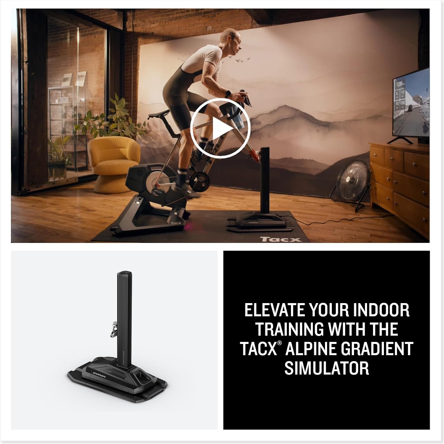 image:imageGarmin TacX Alpine Gradient Simulator for Indoor Training Works with TacX NEO 3M and 2T Smart Trainers Automatically Responds to Virtual Grade Changes