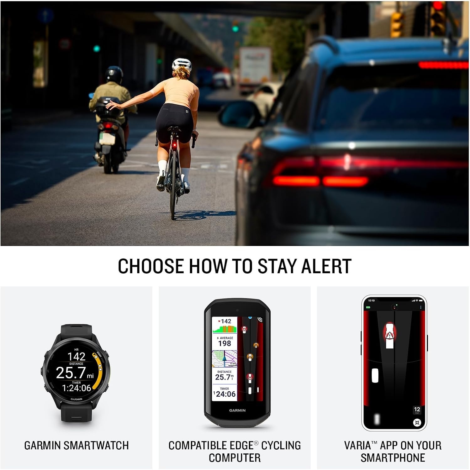 image:imageGarmin Varia RearVue 820 Advanced Rearview Radar amp Tail Light Enhanced Visibility amp Awareness for Cyclists Advanced Vehicle Tracking amp Brake Light Up to 24 Hrs of Battery Life in Day Flash Mode Powerful Rear Radar Detects Vehicles Up to 175 M Bright Tail Light Visible Up to 2 Km Integrated BrakeLight Alert