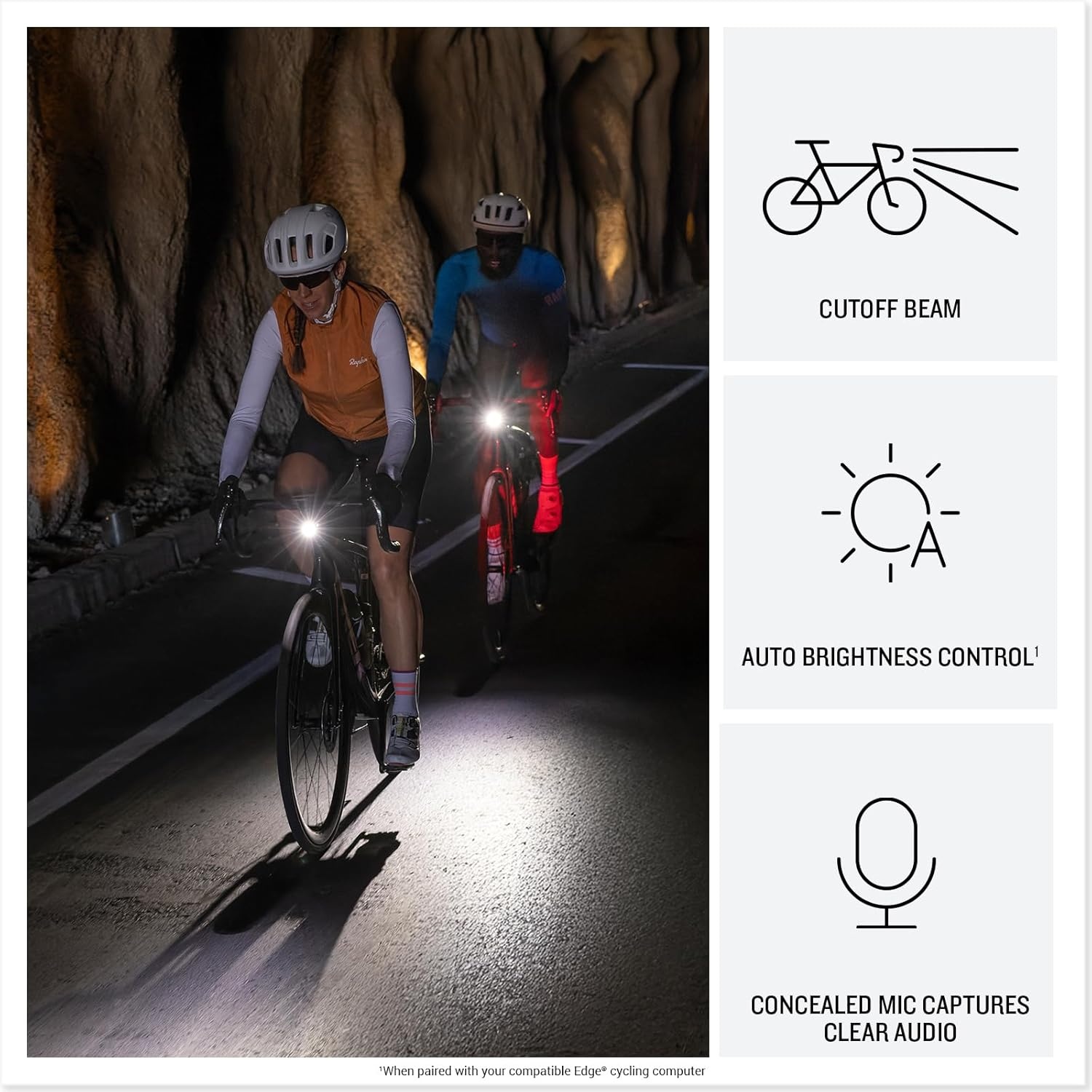 image:imageGarmin Varia Vue Cycling Headlight and 4k Camera Light Intensity up to 600 Lumens CrystalClear Video Recording Incident Detection While Cycling 4k30fps Recording Automatic Incident Detection Saves Clips Microsd Required