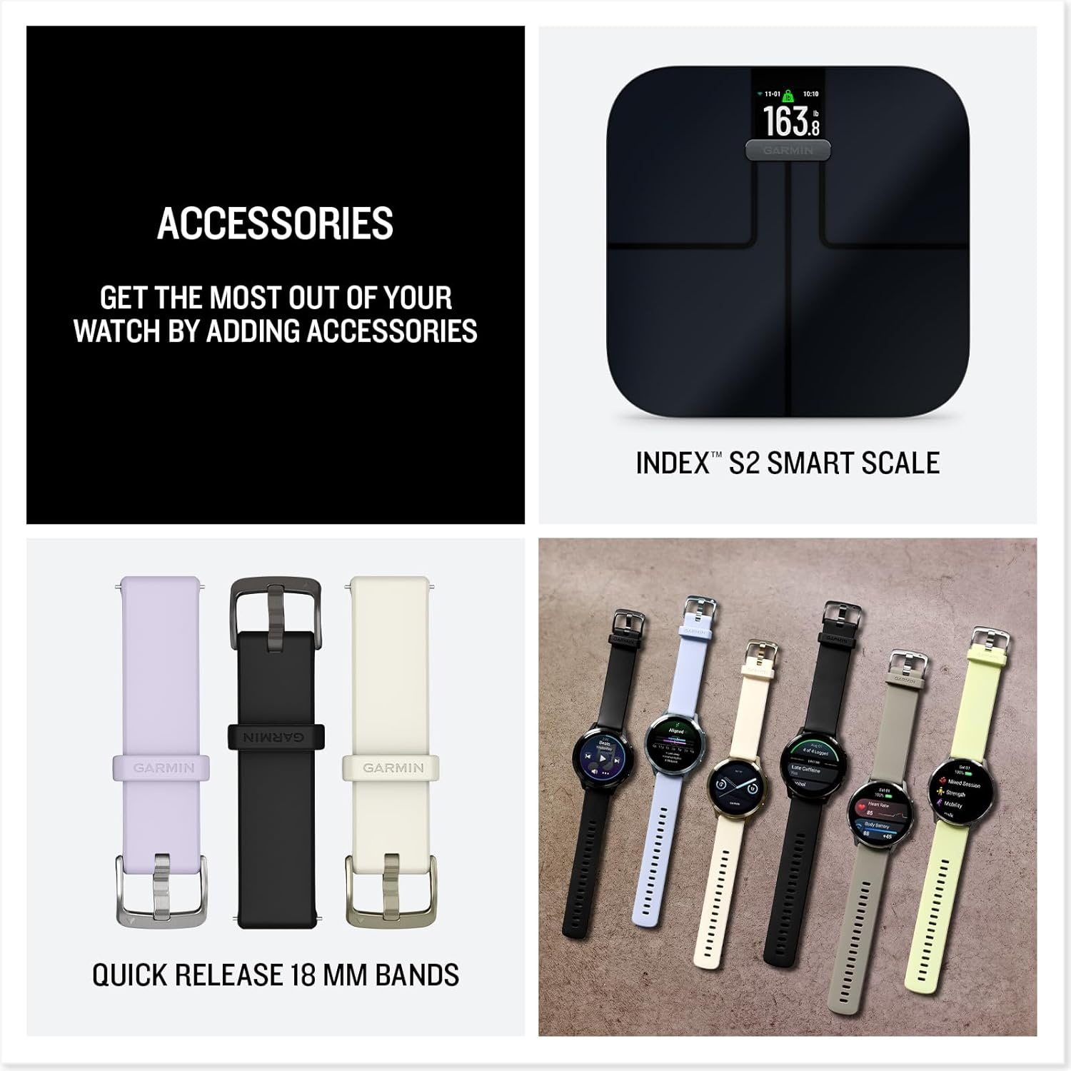 image:imageGarmin Venu 4 45mm Advanced Health and Fitness GPS Smartwatch Bright and Colorful Display Builtin Flashlight 12 Days of Battery Life Slate with Black Silicone Band 45mm Amoled GPS Smartwatch Builtin Flashlight Up to 12 Days Battery SPO2 Wrist Hr Garmin PayLunar Gold and Bone
